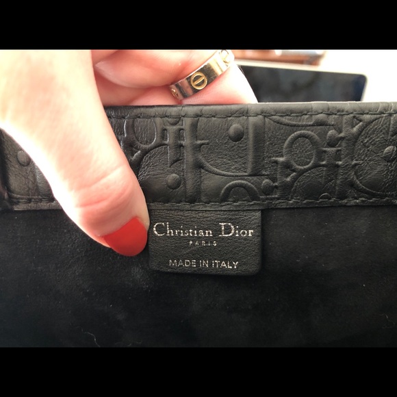 AUTHENTIC rare Dior book tote black leather - Picture 2 of 7